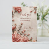 Thank You: Our Love Blooms Bedankkaart (Staand voorkant)