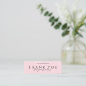 Thank You Packaging Inserts for Beauty Items Shop Mini Visitekaartje (Staand voorkant)