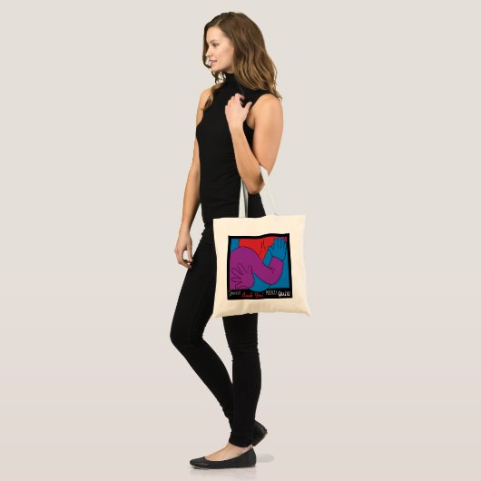 Thank You Personalize Budget Tote Bag (Voorkant (model))