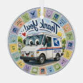 Thank you Postal Workers  Glas Ornament (Achterkant)