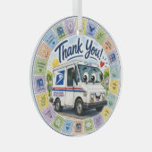 Thank you Postal Workers  Glas Ornament (Voorkant Rechts)