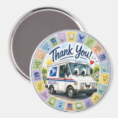 Thank you Postal Workers  Magneet (Voorkant / Achterkant)