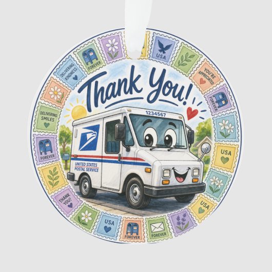 Thank you Postal Workers  Ornament (voorkant)