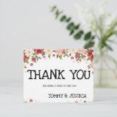 Thank you Postcard Briefkaart (Staand voorkant)