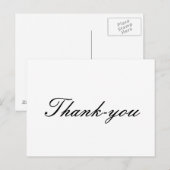 Thank you postcards briefkaart (Voorkant / Achterkant)