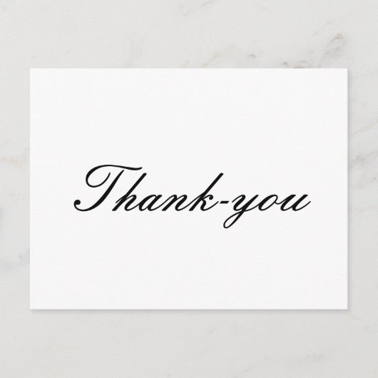 Thank you postcards briefkaart (Voorkant)