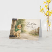 Thank You Puppy Raiser – Guide Dog Puppy Kaart (Gele Bloem)