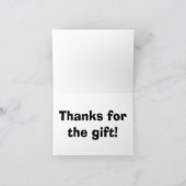 Thank You Purple Galaxy Bedankkaart (Binnen)