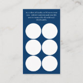 Thank You QR Code - Blue White Service Business Klantenkaartje (Achterkant)