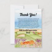 Thank You Retirement Golf Course by the Beach Bedankkaart (Voorkant)