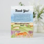 Thank You Retirement Golf Course by the Beach Bedankkaart (Staand voorkant)