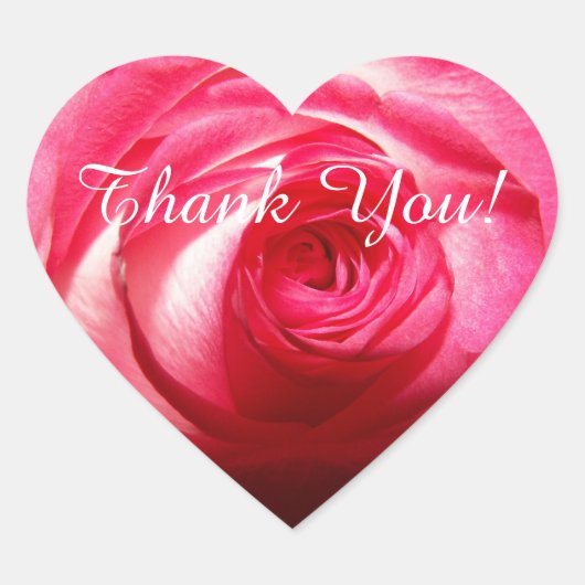 Thank You Rose Hart Sticker (Voorkant)