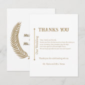 Thank you RSVP kaartje (Voorkant / Achterkant)