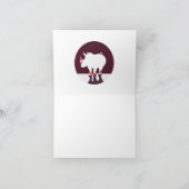 thank you santa feestdagen kaart (Binnen)