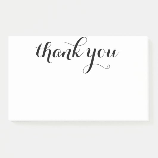 Thank You Script 10 x 6 Post-it® Notes (Voorkant)