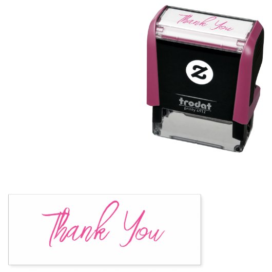 Thank You Script Lettertype Aangepaste Tekst Zelfinktende Stempel (In situ)