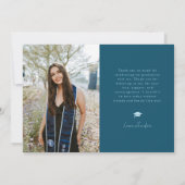 Thank You Script Stars Teal Grad Multi Foto Aankondiging (Achterkant)