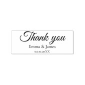 Thank You Script Wedding Rubber Stamp Rubberstempel (Afrduk)