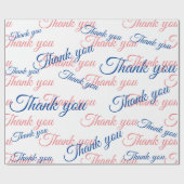 Thank You Script Wrapping Paper Cadeaupapier (Vlak)