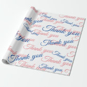 Thank You Script Wrapping Paper Cadeaupapier (Uitgerold)