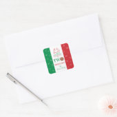 Thank You Second Birthday Party Italian Meatball Vierkante Sticker (Envelop)