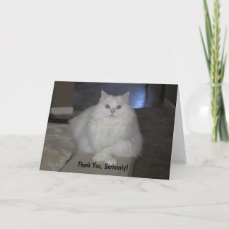 Thank You, Seriously. Bedankkaart