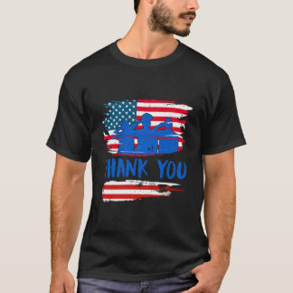Thank You Soldiers America Memorial Day Military I T-shirt