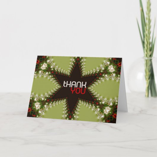 tHANK yOU STaR-Kaart Bedankkaart (Voorkant)