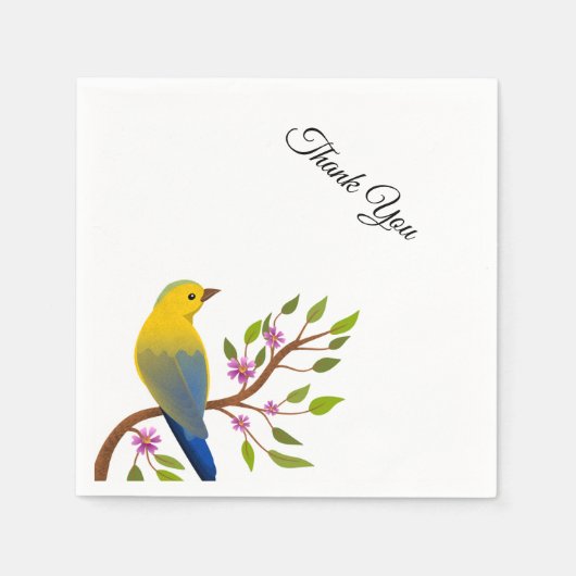 Thank You Star Pastel Gradient Party Paper Napkins Servet (Voorkant)