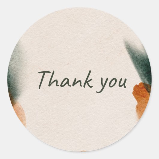 'Thank you' sticker  (Voorkant)