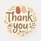 Thank You Sticker for Small Business Packaging (Voorkant)