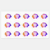 Thank You Sticker – Hand Lettering Gradient Style (Vel)