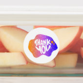 Thank You Sticker – Hand Lettering Gradient Style (Aangebracht)