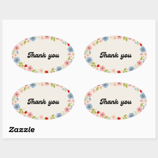 Thank You Sticker – Minimal Elegant Typography Des (Vel)