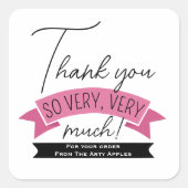 Thank You Sticker – Small Business Branding (Voorkant)