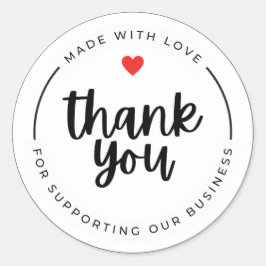' Thank you 'stickers  Ronde Sticker