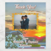 Thank You Sunset 2295 Wijn Etiket (Enkel label)