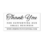 Thank you supporting business URL elegant font Rubberstempel (Afrduk)