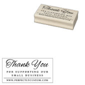 Thank you supporting business URL elegant font Rubberstempel (Gestempeld)