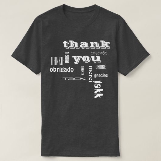 thank you t-shirt (Design voorkant)