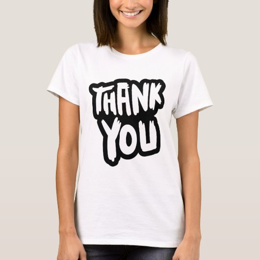 Thank You T-Shirt – Simple & Kind Graphic Tee (Voorkant)