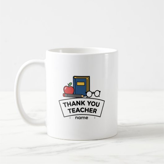 Thank You Teacher – Appreciation Coffee Mug Gift Koffiemok (Links)