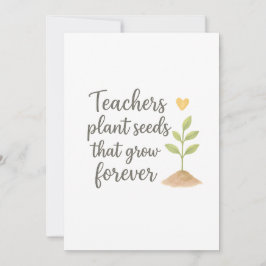 Thank you teacher  bedankkaart