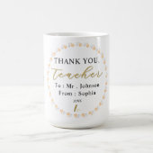Thank You Teacher – Custom Name Mug Gift Koffiemok (Center)