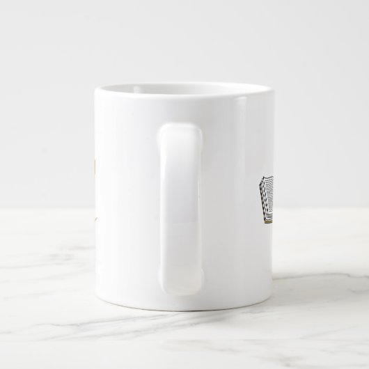 Thank You Teacher – Personalized Name Mug Gift Grote Koffiekop (Achterkant)