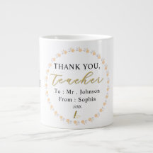 Thank You Teacher – Personalized Name Mug Gift