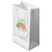Thank You Teacher Rainbow Personalized Klein Cadeauzakje (Voorkant Gekanteld)
