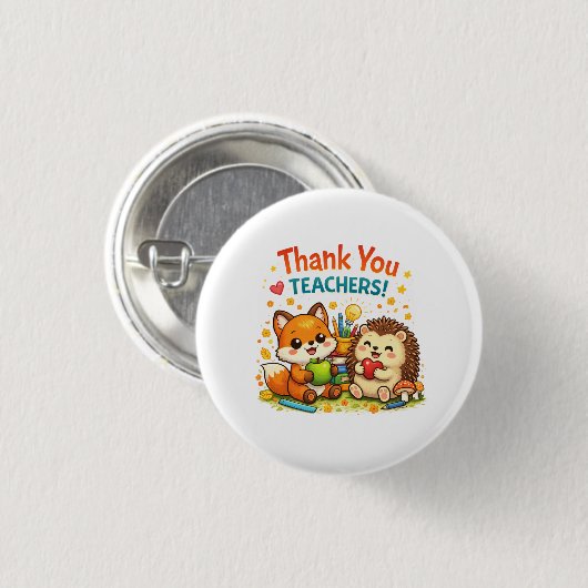 Thank You Teachers Button  (Voorkant /achterkant)