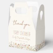 Thank You Terracotta Wildflower Boho Baby Shower Bedankdoosjes (Geopend)