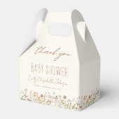 Thank You Terracotta Wildflower Boho Baby Shower Bedankdoosjes (Voorkant Zijde)